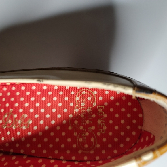 Museum Quality 1930s Patent Leather Owl face Detail pump shoe size 6.5 - Picture 11 of 16